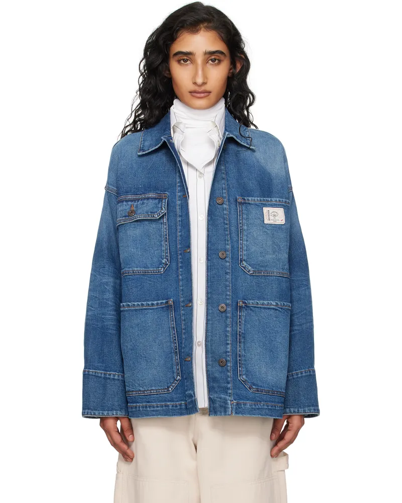 Max Mara Blue Aligi Denim Jacket 004