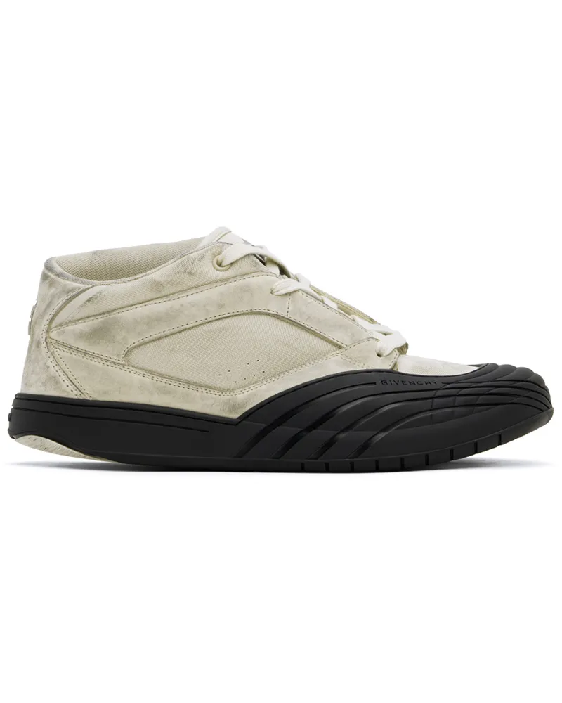 Givenchy Beige & Black Skate Nubuck Sneakers 100-white