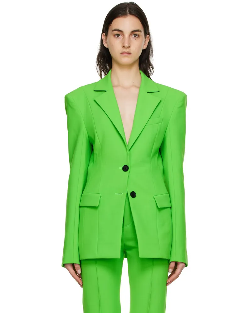 KWAIDAN EDITIONS Green Polyester Blazer Neon