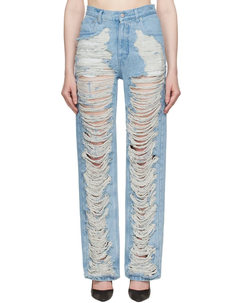 Maison Margiela Blue Ripped Jeans 962