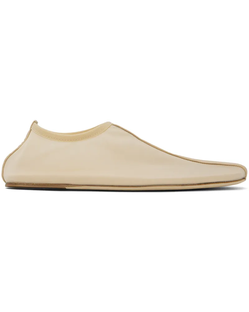 Christopher Esber Beige Mesh Slippers Butter