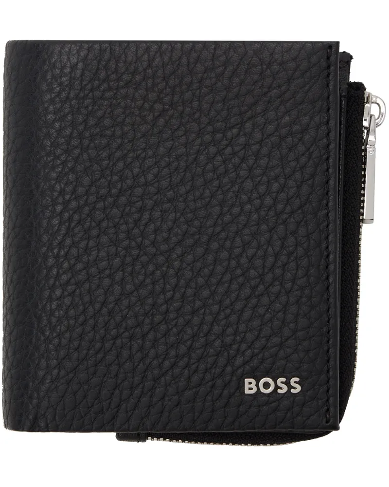 HUGO BOSS Black Leather Bifold Wallet 001-Black