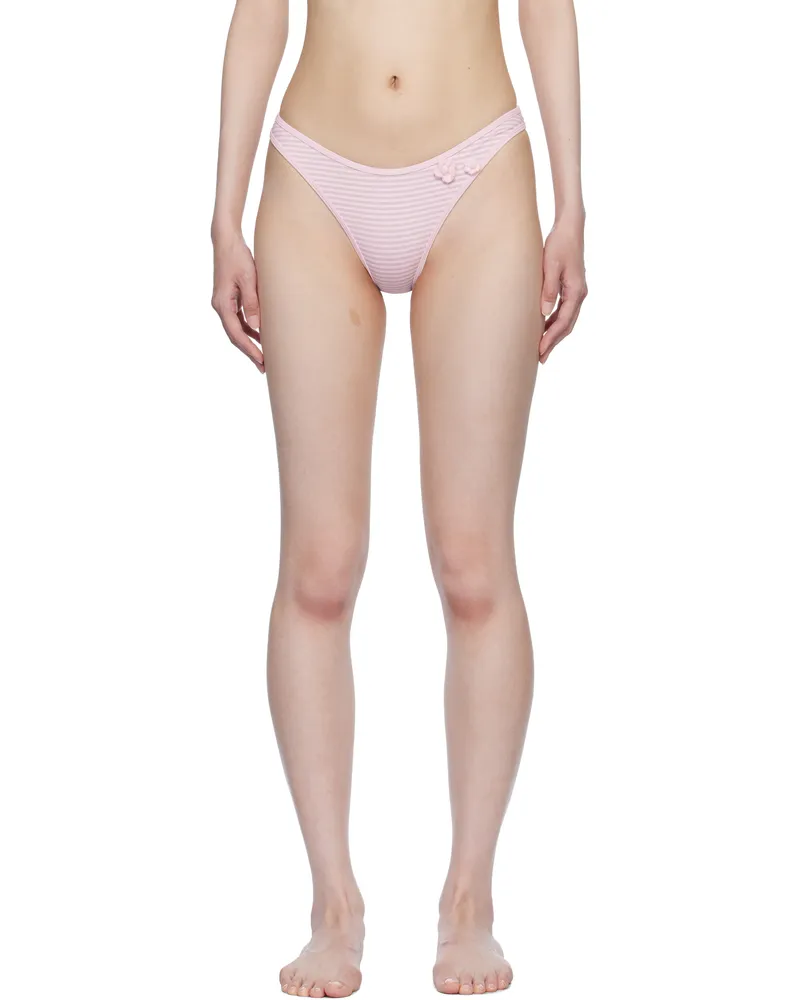 Frankies Bikinis Pink Dove Bikini Bottom Rosewater