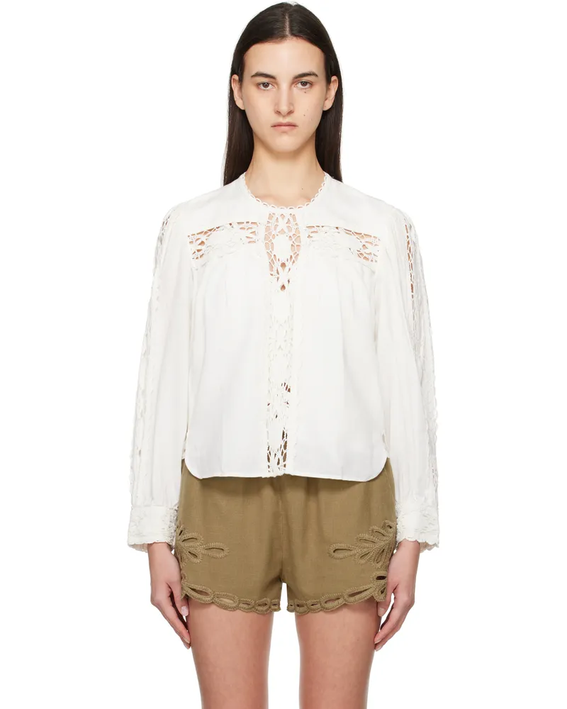 Étoile Isabel Marant Off-White Valmira Blouse White