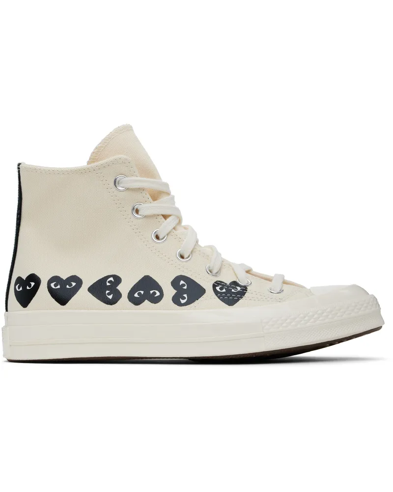 Comme des Garçons Off-White Converse Edition Chuck 70 Multi Heart High Top Sneakers 2