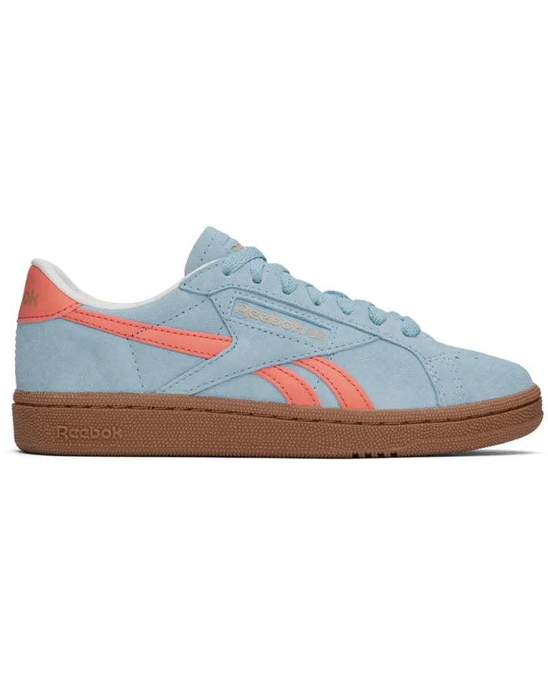 Reebok Blue & Pink Club C Grounds UK Sneakers Softblue
