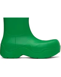 Bottega Veneta Green Matte Puddle Chelsea Boots Grass