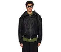 Black Memory Faux-Leather Jacket