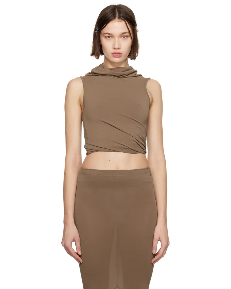 Rick Owens Lilies Tan Porterville Lola T-shirt 164