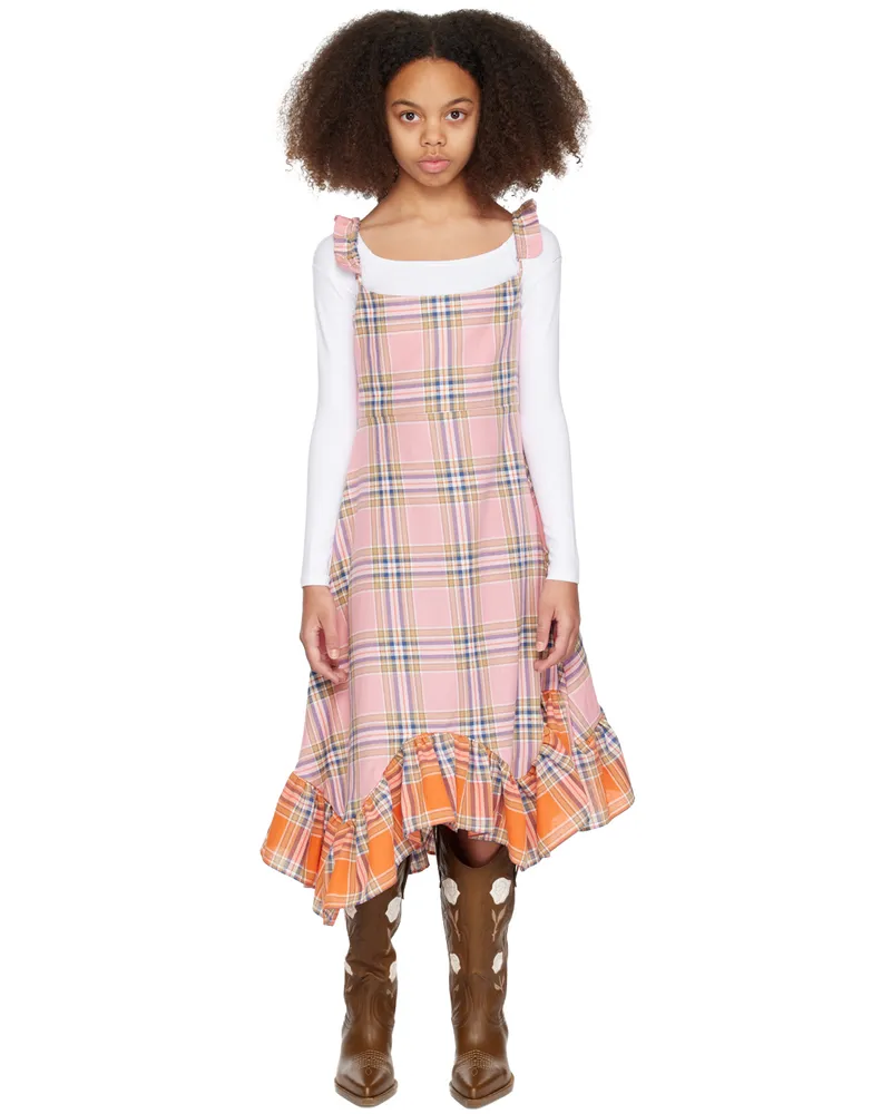 Collina Strada SSENSE Exclusive Kids Pink Ruffle Dress Pink