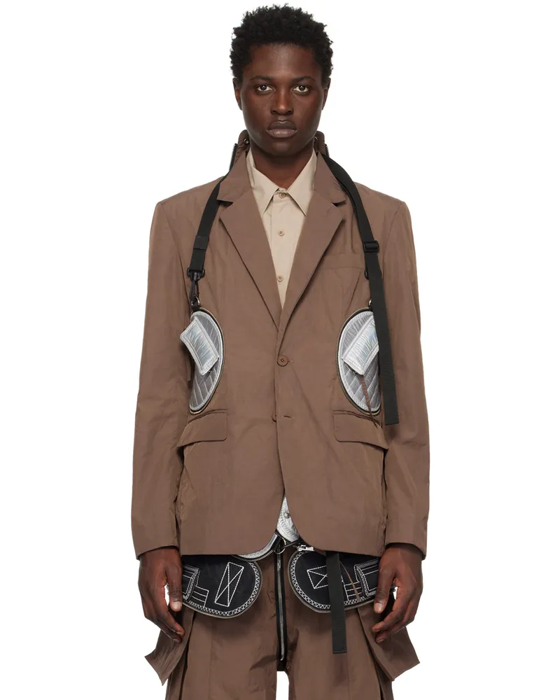Craig Green Brown Packable Blazer Brown