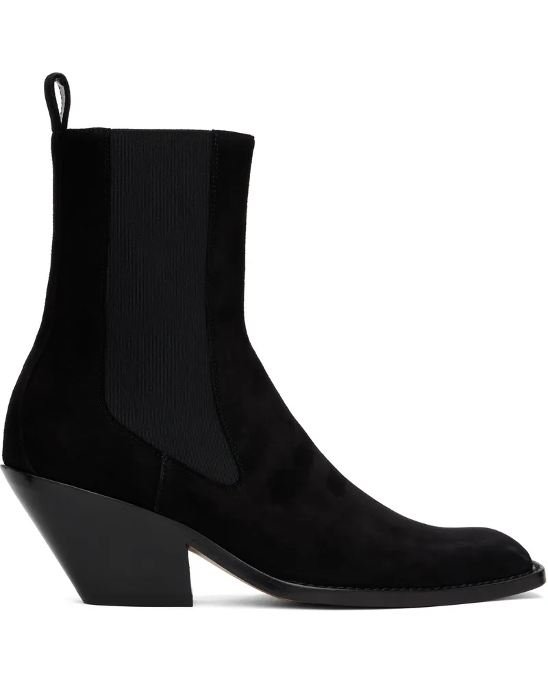 KHAITE Black Austin Ankle Chelsea Boots 200