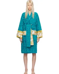 Versace Blue 'I Heart Baroque' Robe Z4882-capri