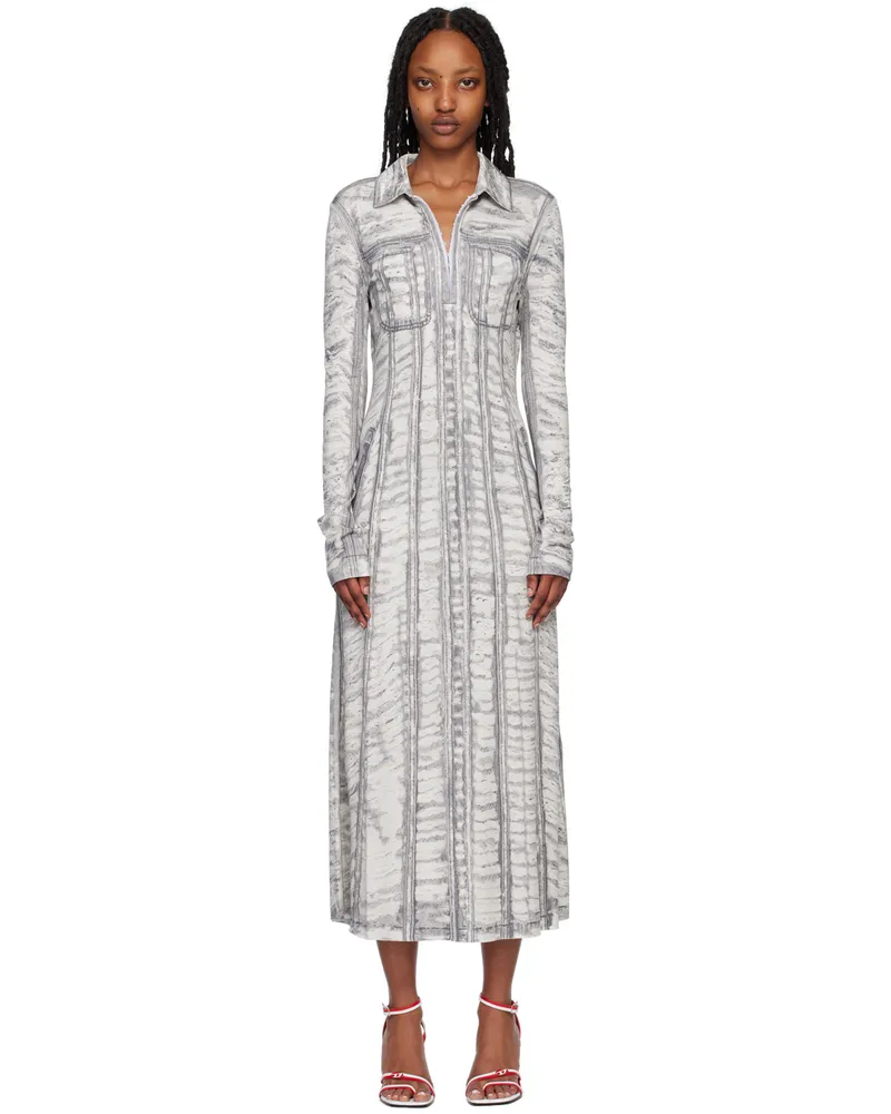 Diesel Gray D-Randal Midi Dress 2