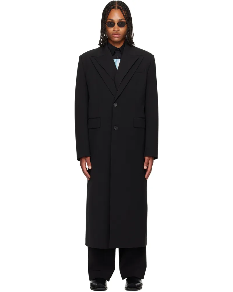 Jean Paul Gaultier Black Double Layer Coat 00-black