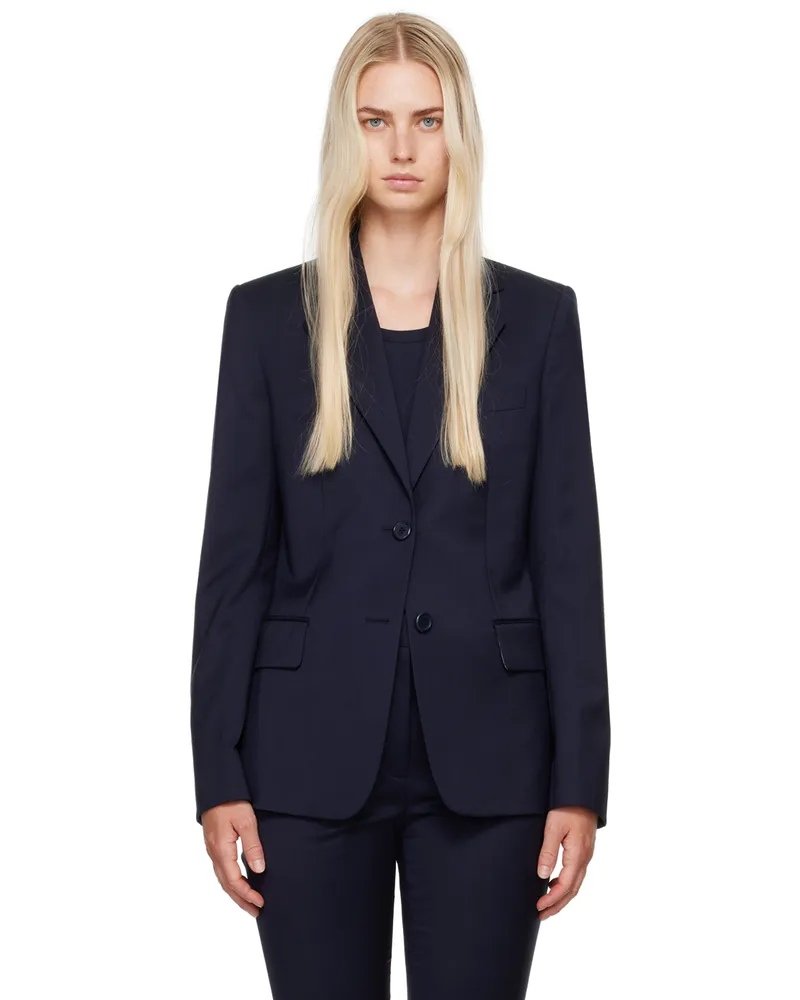 Helmut Lang Navy Classic Blazer Navy