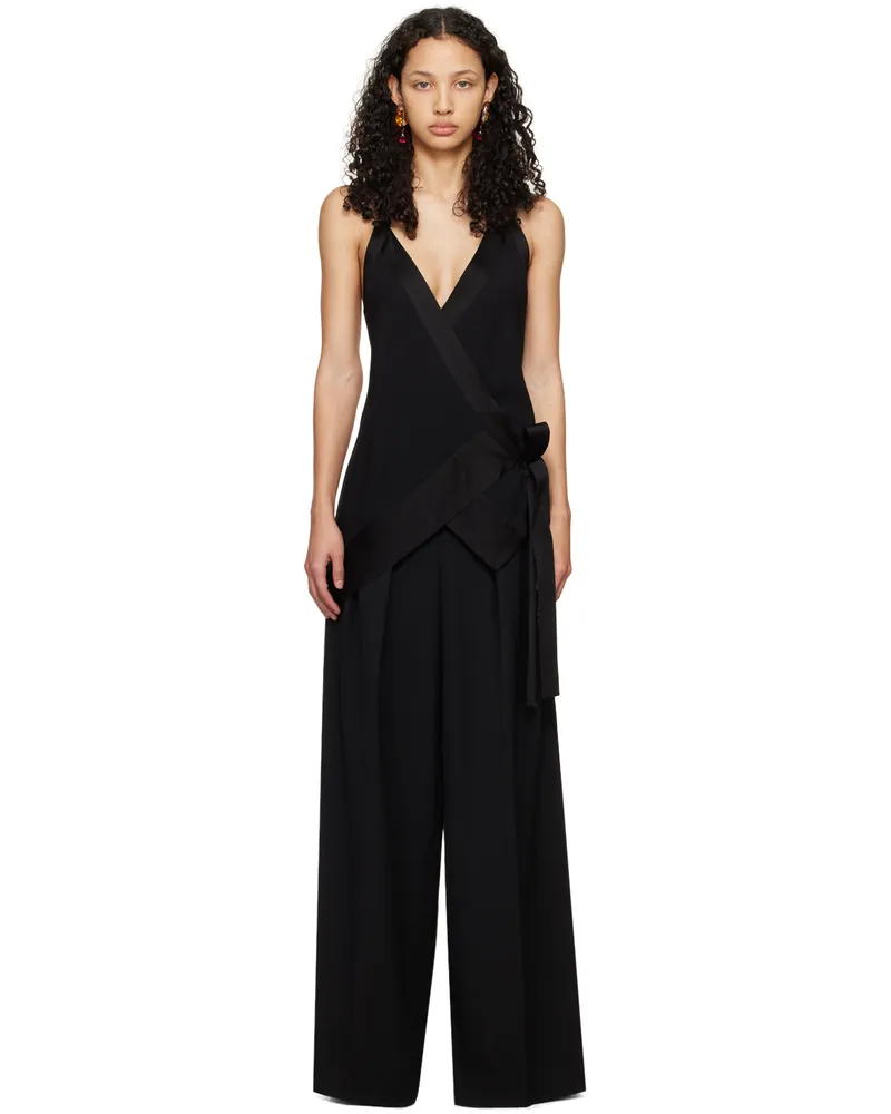 Dries van Noten Black Knotted Tank Top 900