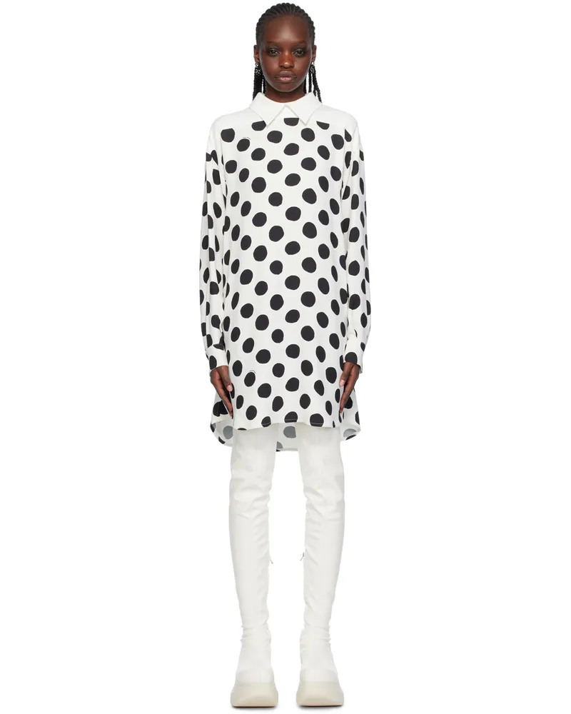 Marni White Polka Dot Minidress Bdw03