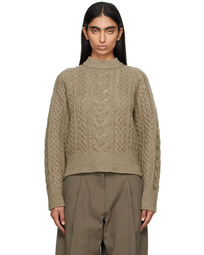 Studio Nicholson Beige Molve Sweater Oatmeal
