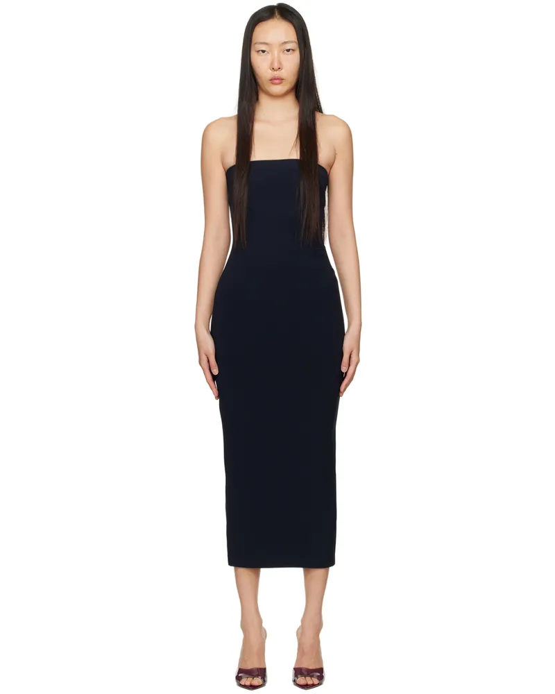 bec & bridge Navy Karina Midi Dress Ink