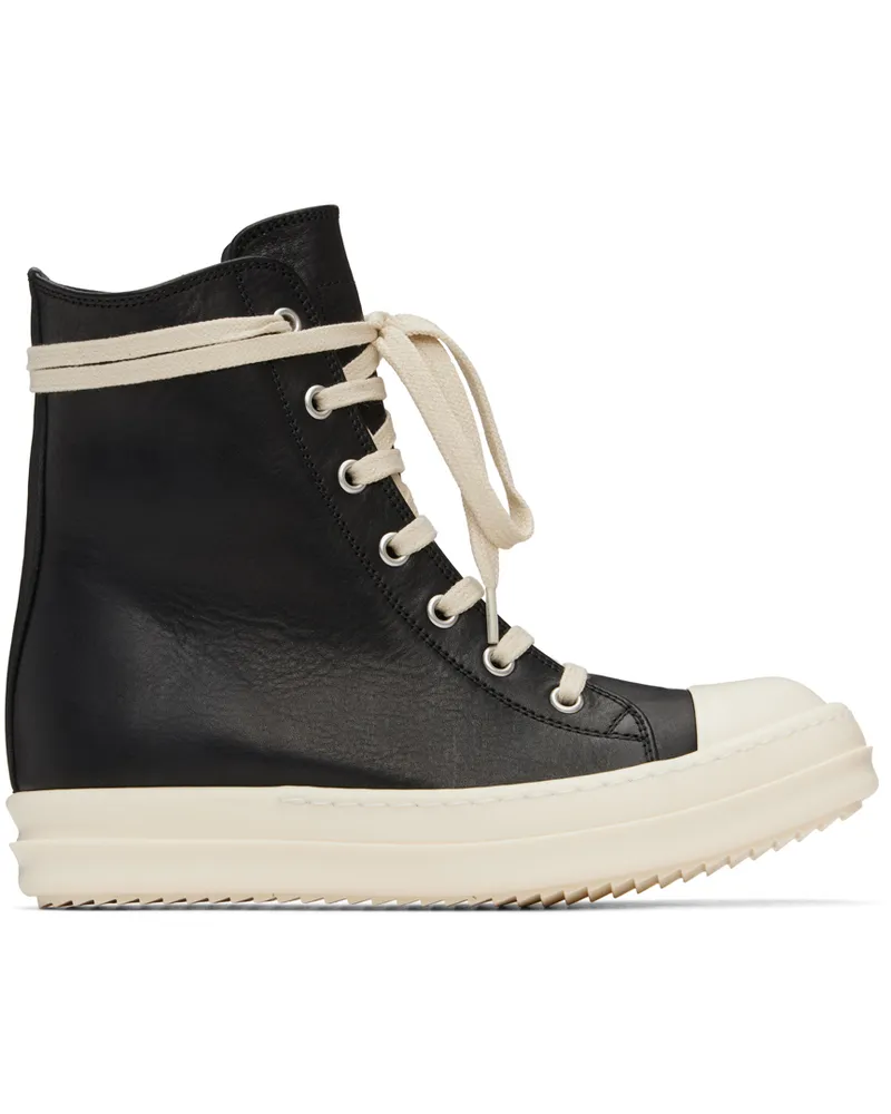 Rick Owens Black Porterville Washed Calf Sneakers 911