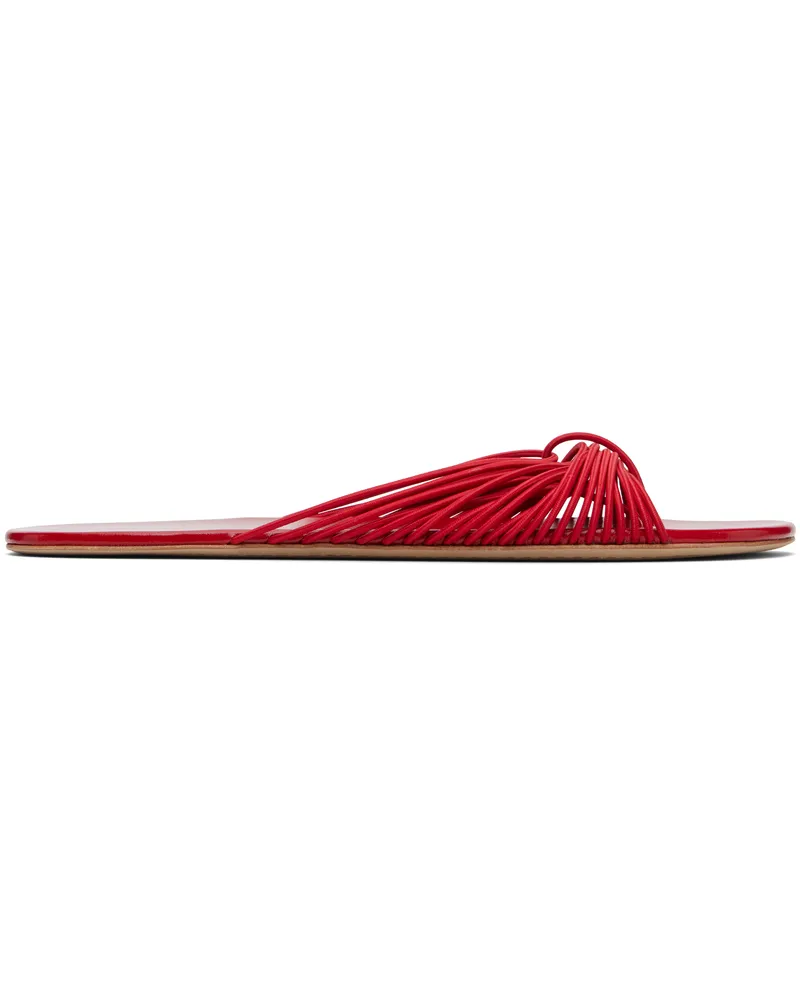 The Row Red Sara Sandals Lqr