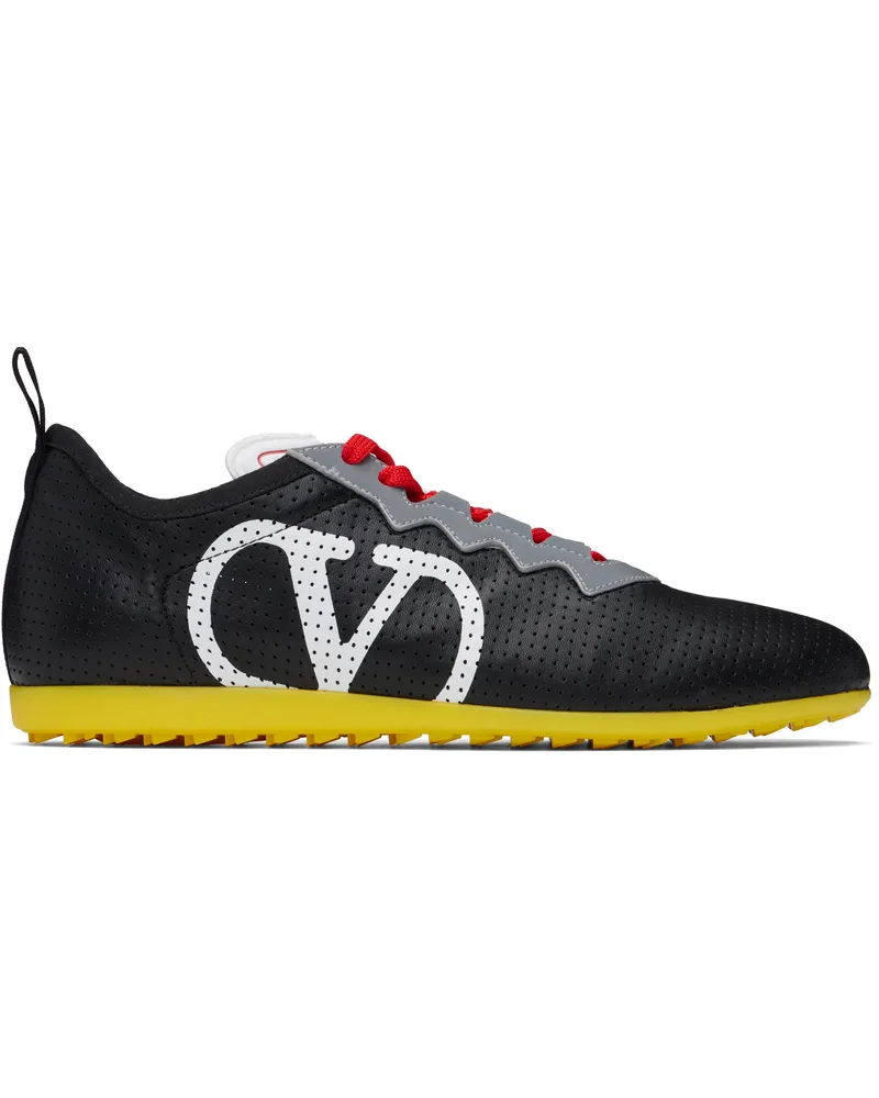 Valentino Garavani Black Chromathon Sneakers Rh4
