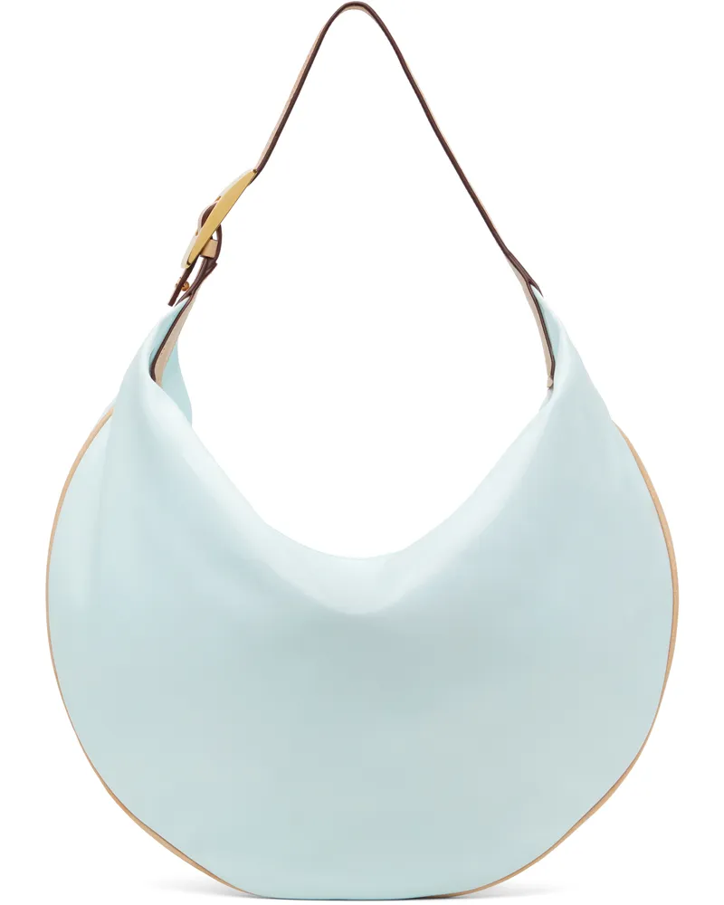 Tory Burch Blue Patent Balloon Bag Frozen