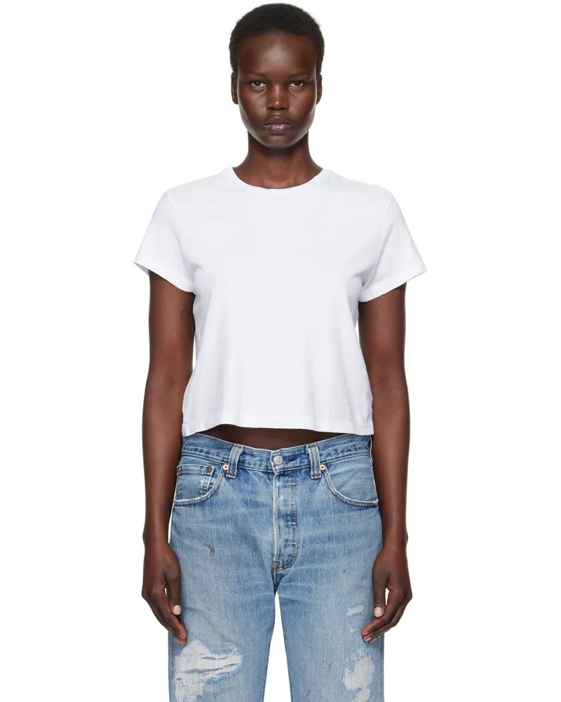 RE/DONE White Hanes Edition 1950s Boxy T-shirt Optic