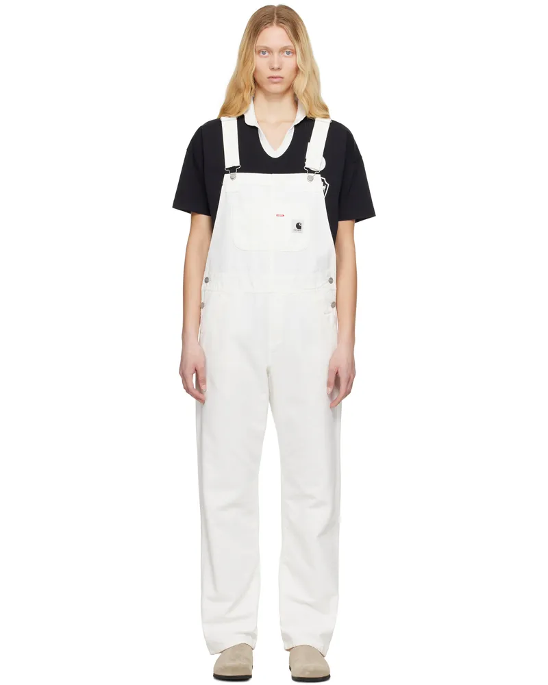 Carhartt WIP Off-White Bib Straight Overalls Wax