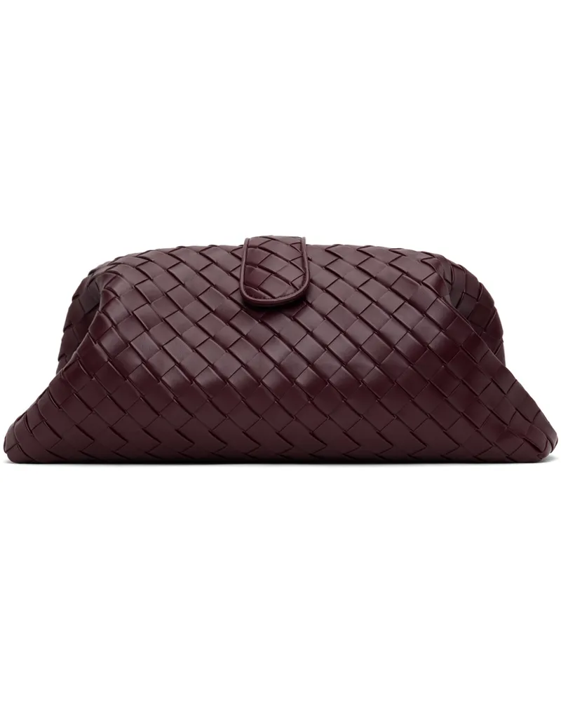 Bottega Veneta Burgundy Lauren 1980 Maxi Clutch 2250