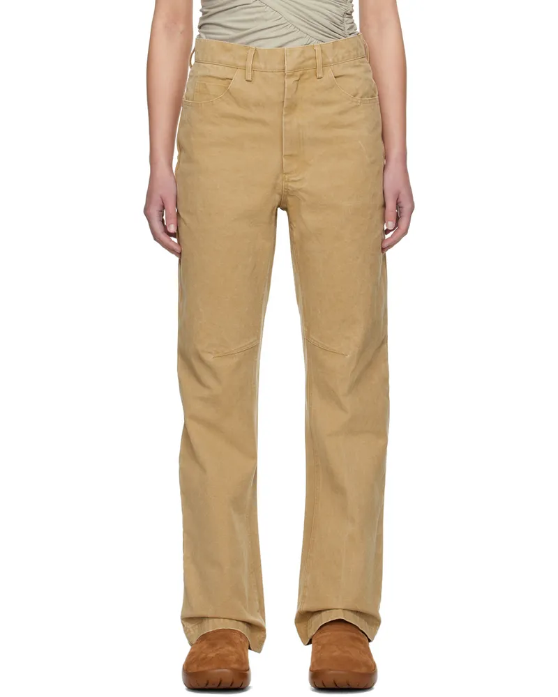 Entire Studios Beige Task Jeans Dust