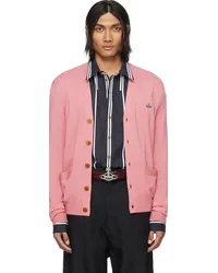 Vivienne Westwood Pink Y-Neck Cardigan 233-y0006-g401