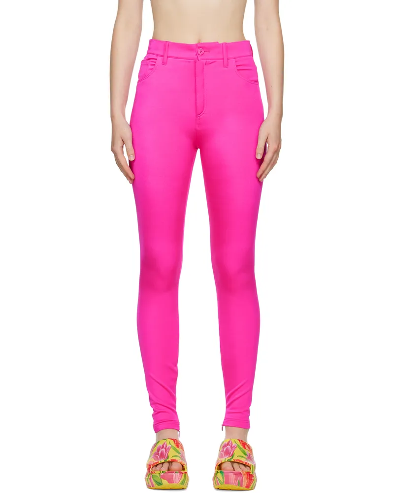 Balenciaga Pink Bodycon Leggings 6840