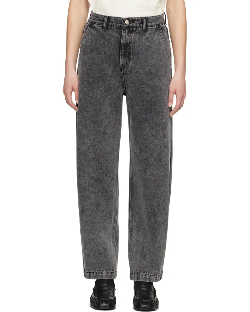 Adererror Black Sig; TRS Tag 03 Jeans Noir