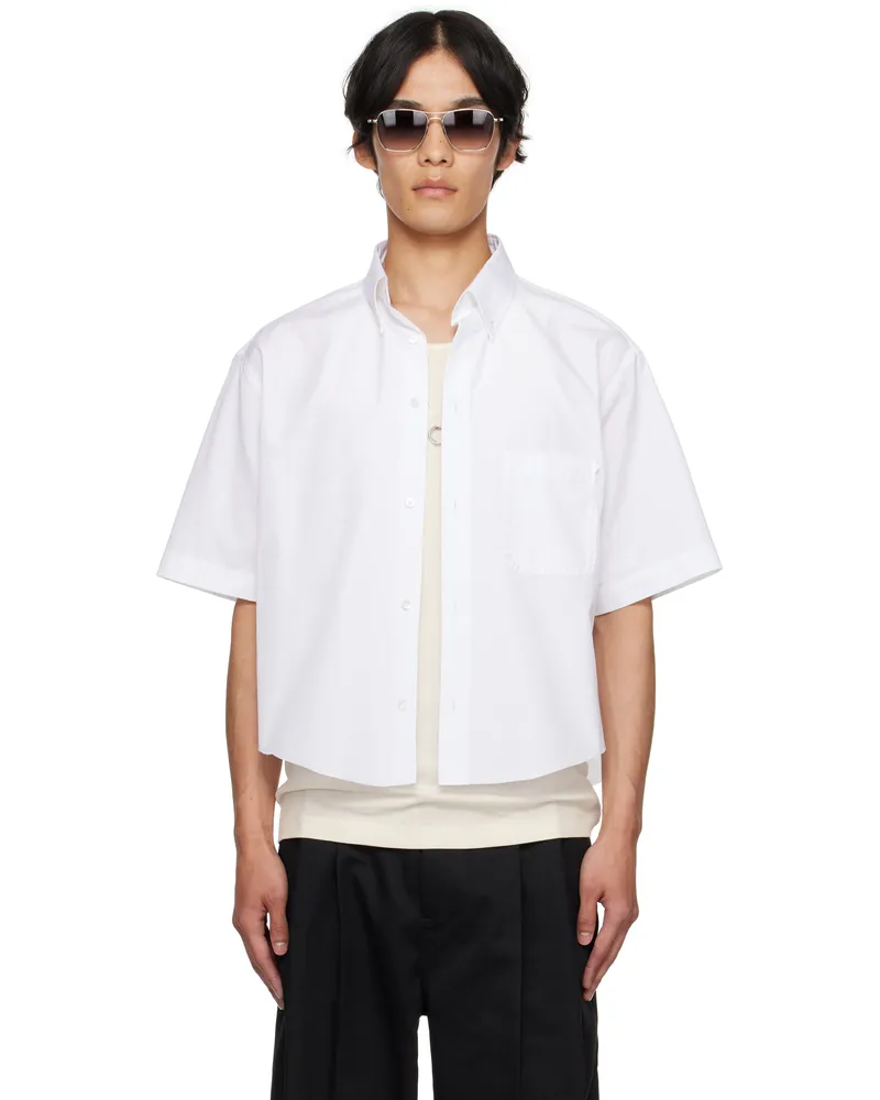 Maison Margiela White Short-Sleeved Shirt 100