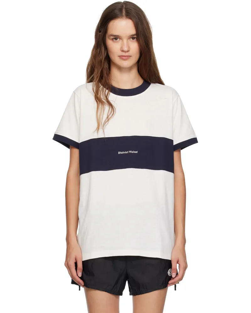 District Vision Off-White Ringer T-shirt Vintage