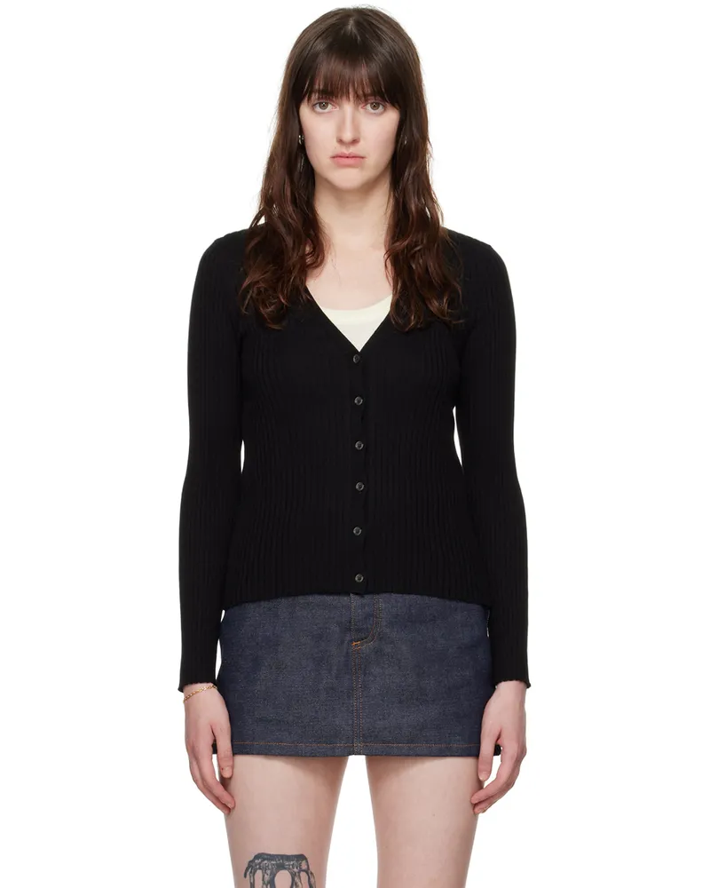 A.P.C. Black Katie Holmes Edition Ambre Cardigan Lzz