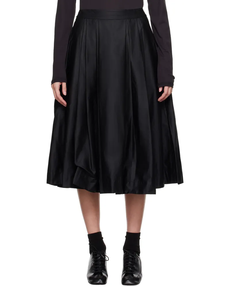 Casey Casey Black Anarchic Midi Skirt Black