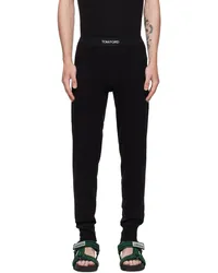 Tom Ford Black Cotton Long Johns Black