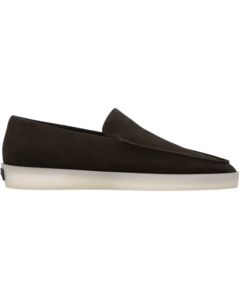 Fear of God Brown Suede Loafers Dark