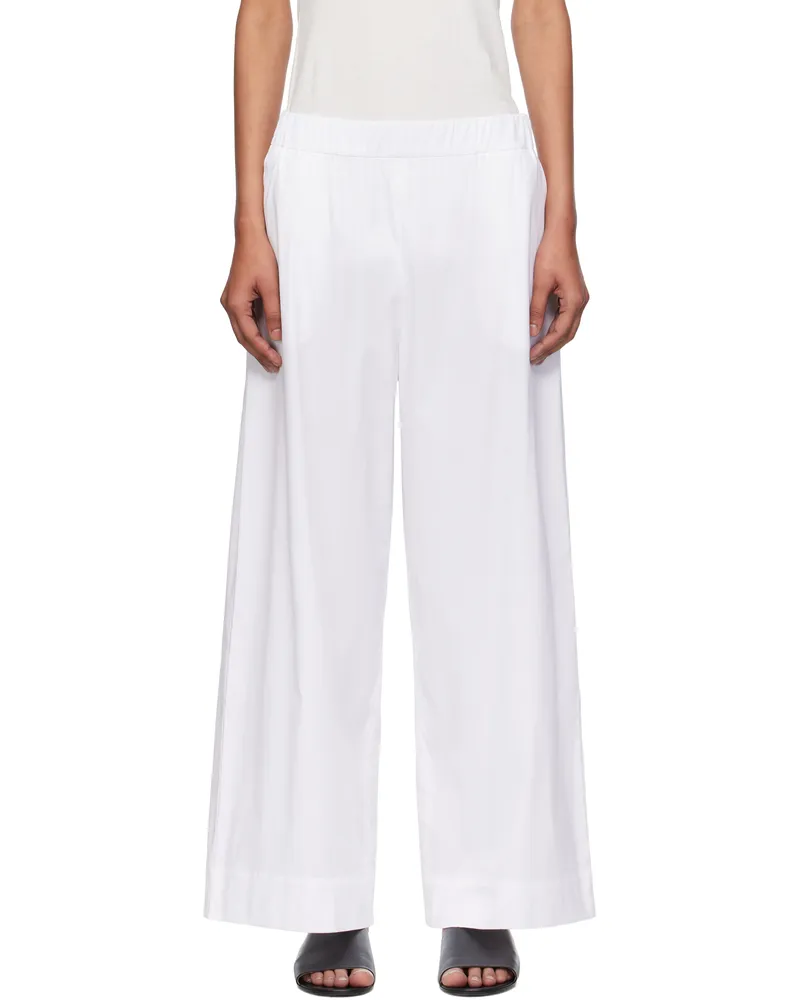 Max Mara White Rio Trousers 007