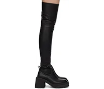 Black Leather Tall Boots