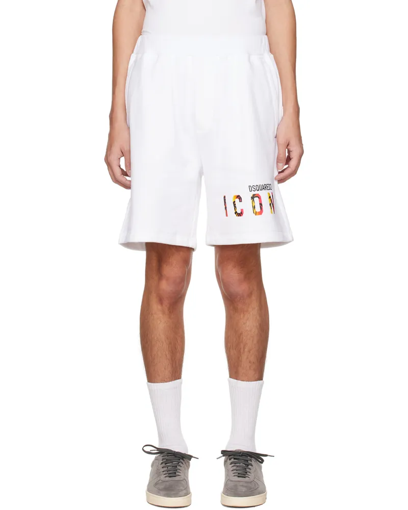 Dsquared2 White Icon Sunset Shorts 100