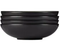 Black & Green Tourron Pasta Plate Set