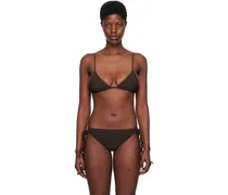 Brown Tangle Bikini Top
