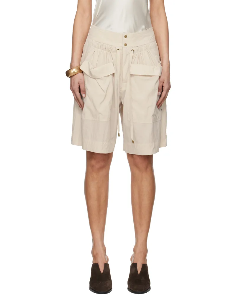 Isabel Marant Beige Gabriela Shorts Ecru