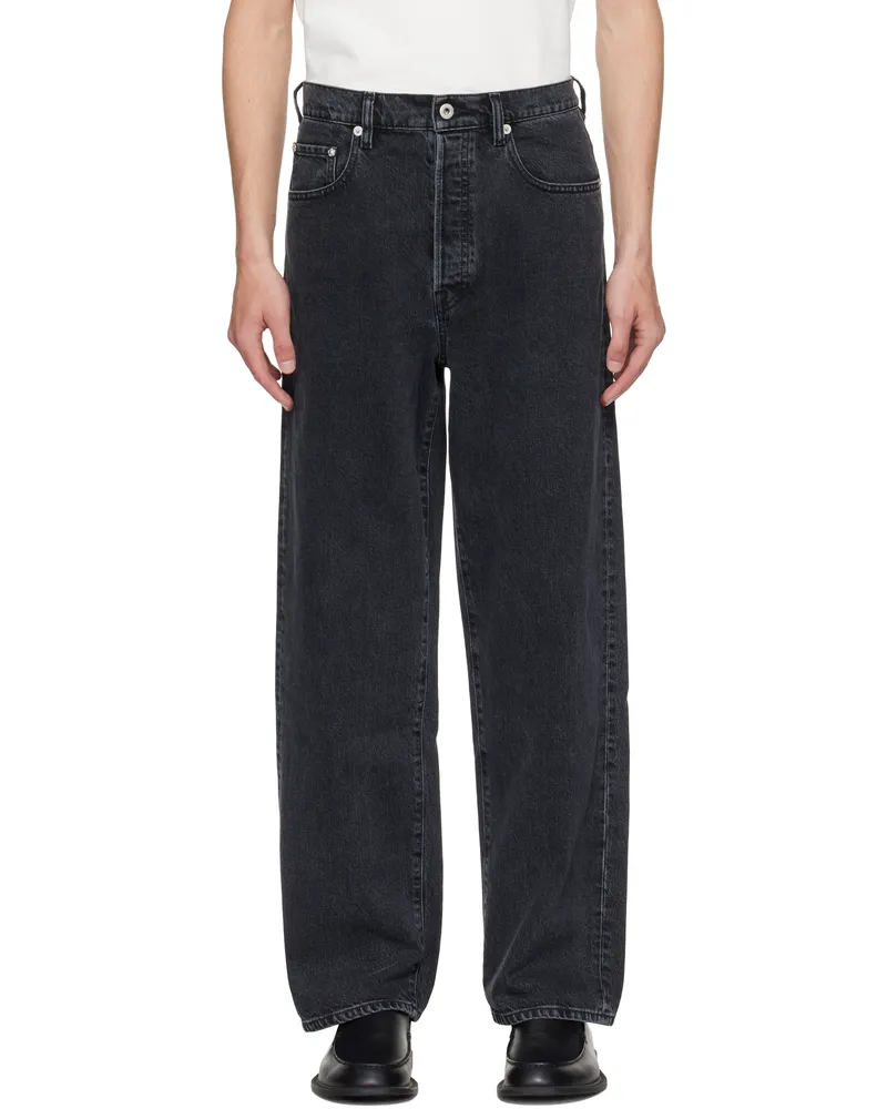 Kenzo Black Kenzo Paris Botan Loose Fit Jeans Stone