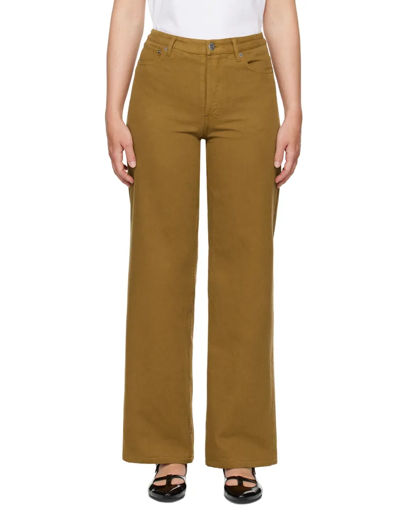 A.P.C. Brown Elisabeth Jeans Cag