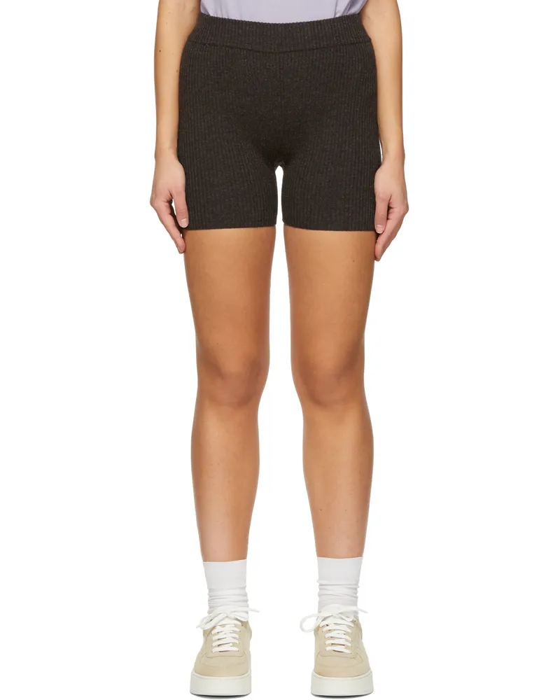 Axel Arigato Brown Wool Shorts Brown